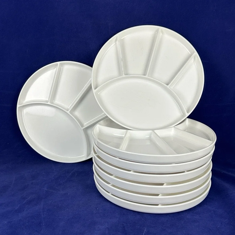 VTG Gourmet International White Divided Sushi Fondue 9